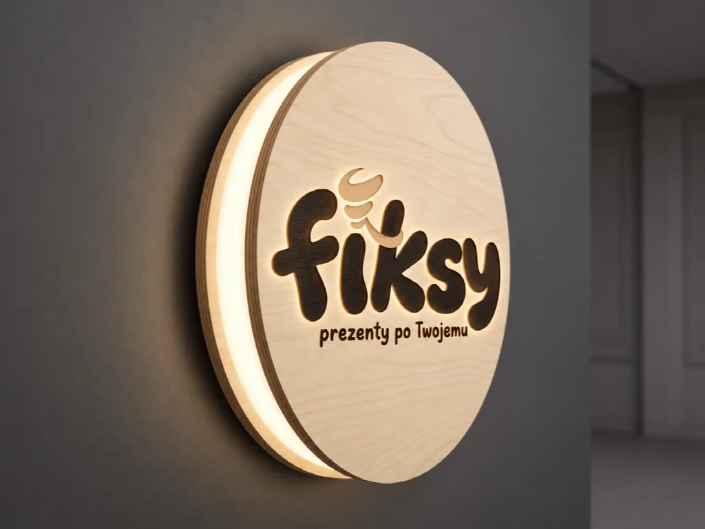 Podświetlany logotyp LED