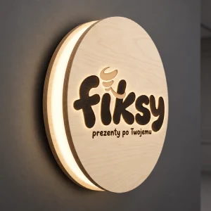 Podświetlany logotyp LED