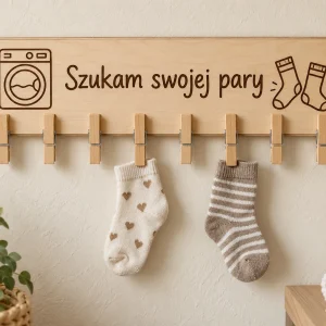 Wieszak na skarpety „Szukam swojej pary”
